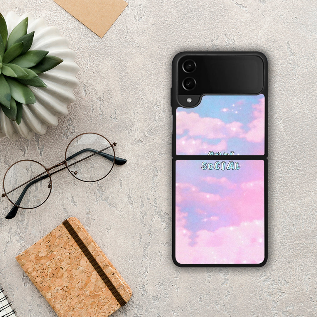Anti Social - Samsung Galaxy Z Flip4 θήκη