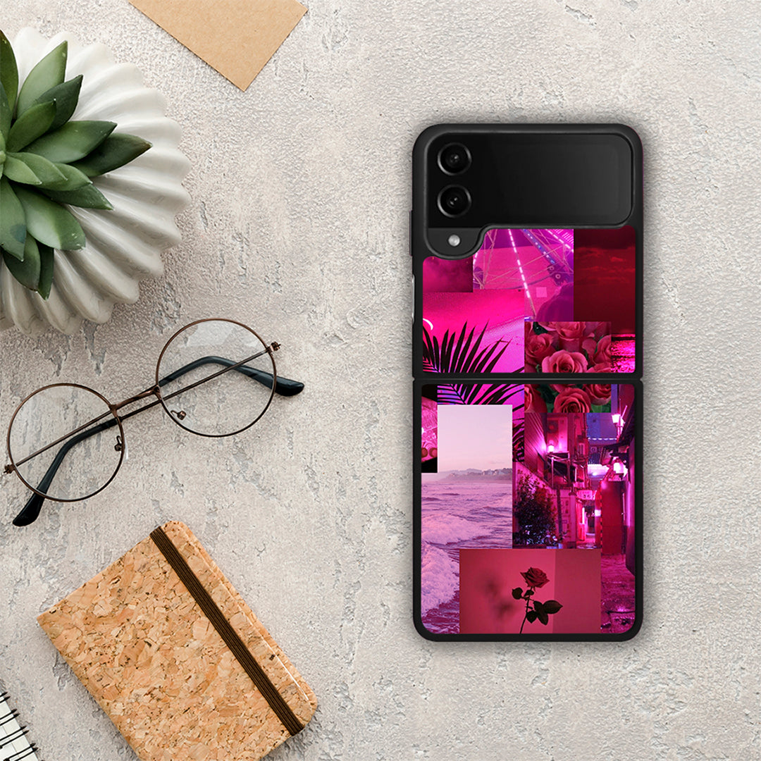 Collage Red Roses - Samsung Galaxy Z Flip4 θήκη