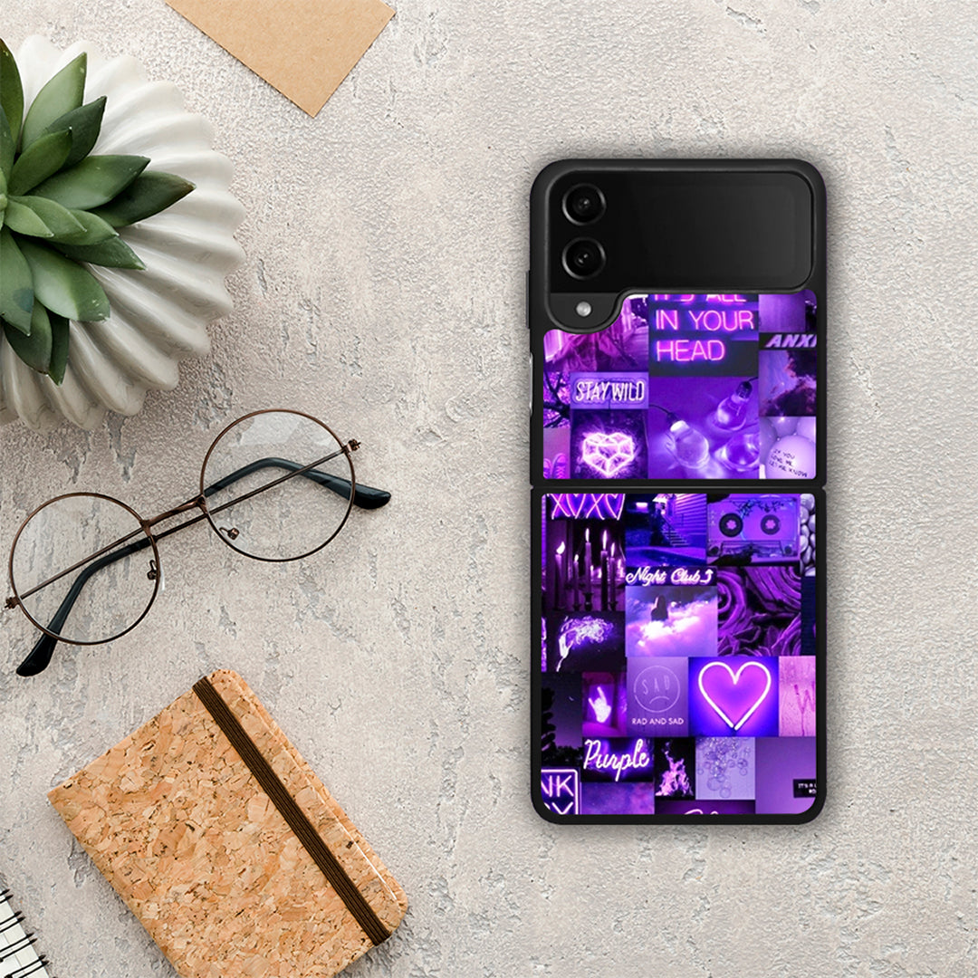 Collage Stay Wild - Samsung Galaxy Z Flip4 θήκη