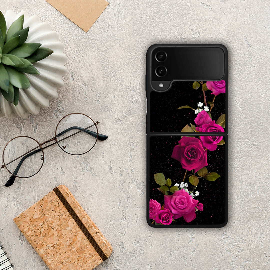 Flower Red Roses - Samsung Galaxy Z Flip4 θήκη