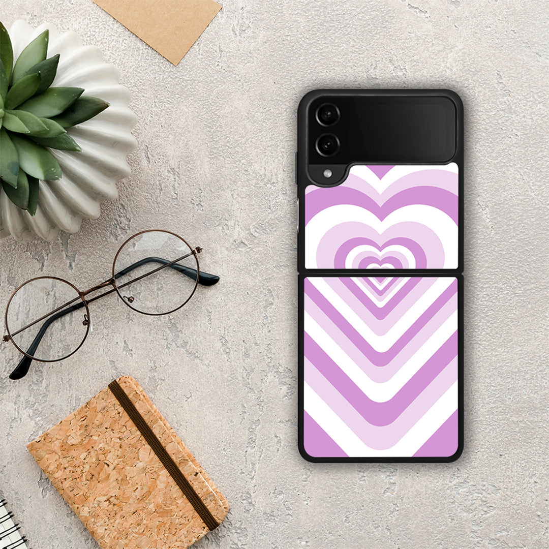 Lilac Hearts - Samsung Galaxy Z Flip4 θήκη