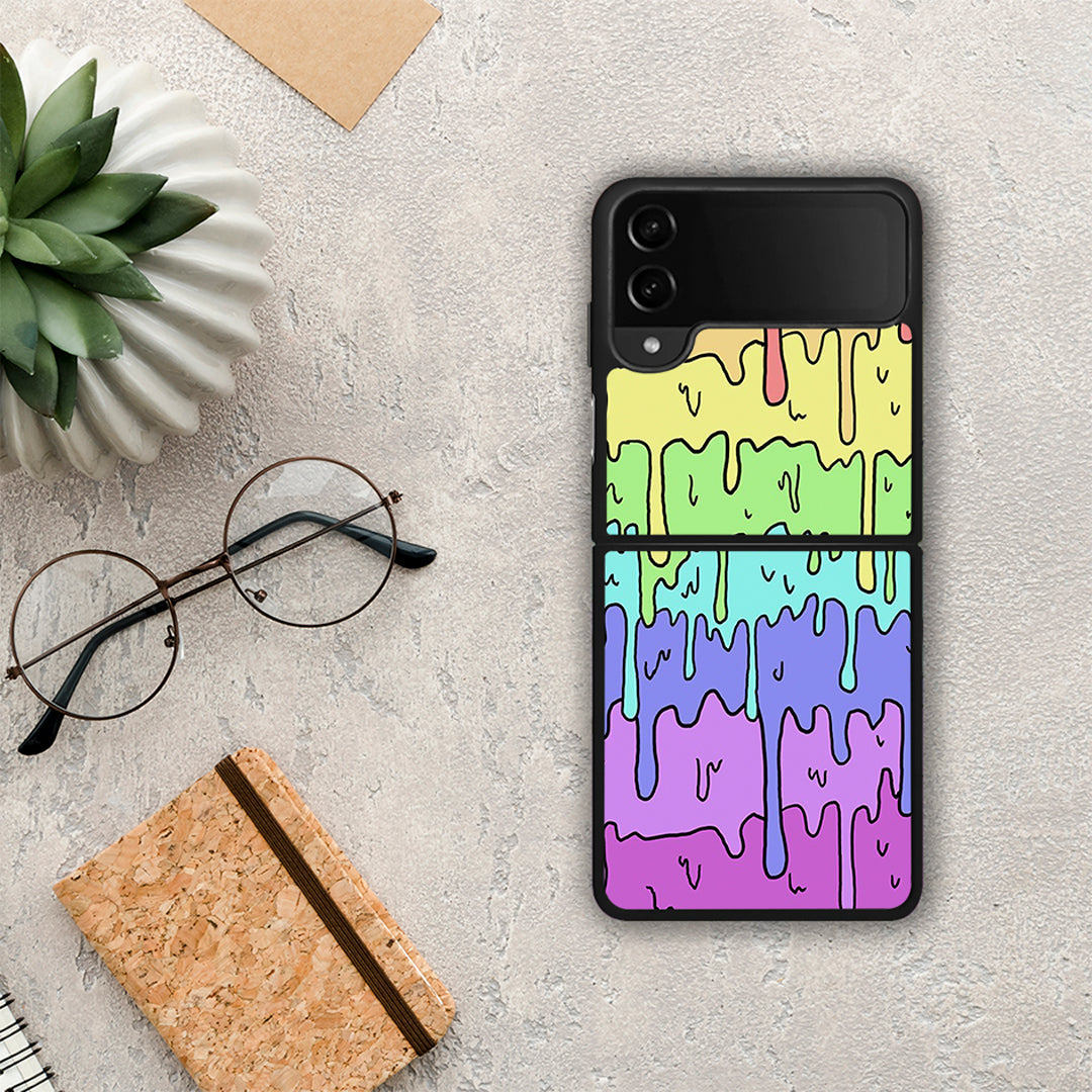 Melting Rainbow - Samsung Galaxy Z Flip4 θήκη