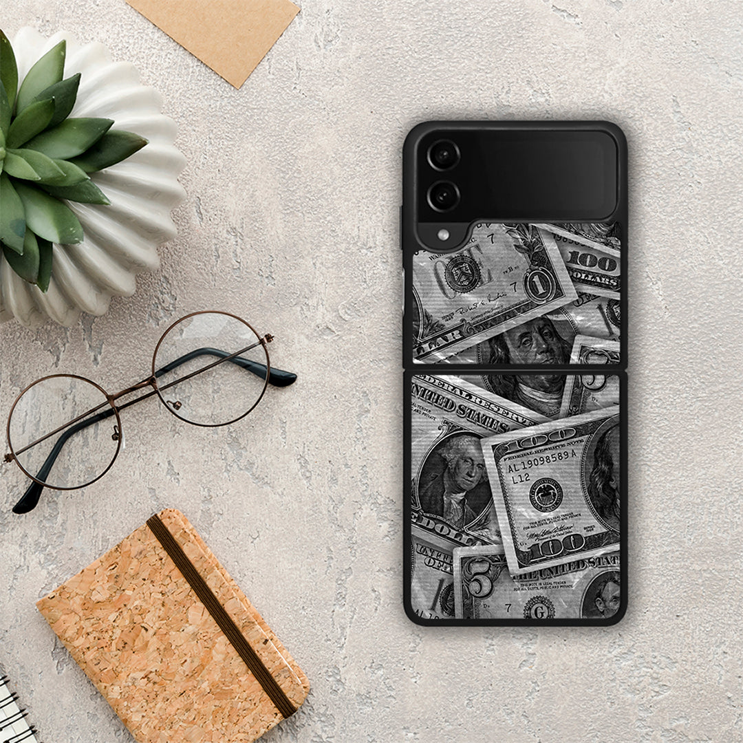 Money Dollars - Samsung Galaxy Z Flip4 θήκη