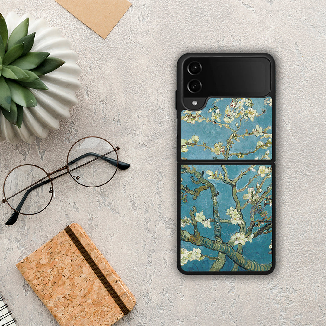 White Blossoms - Samsung Galaxy Z Flip4 θήκη