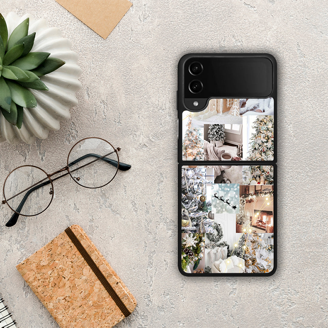 White Christmas - Samsung Galaxy Z Flip4 θήκη