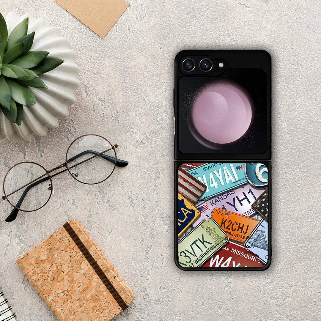 Car Plates - Samsung Galaxy Z Flip5 θήκη