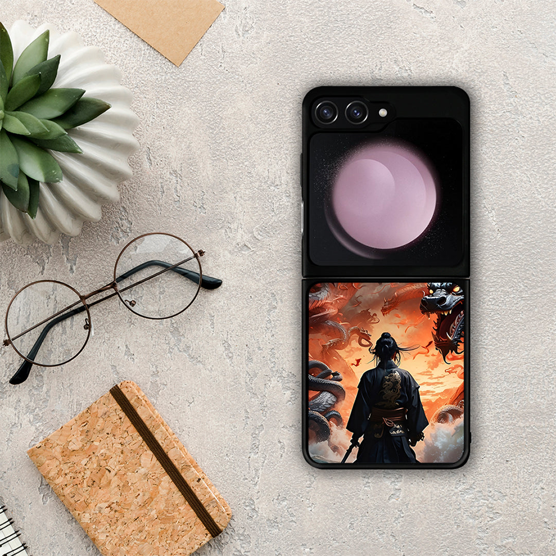 Dragons Fight - Samsung Galaxy Z Flip5 θήκη