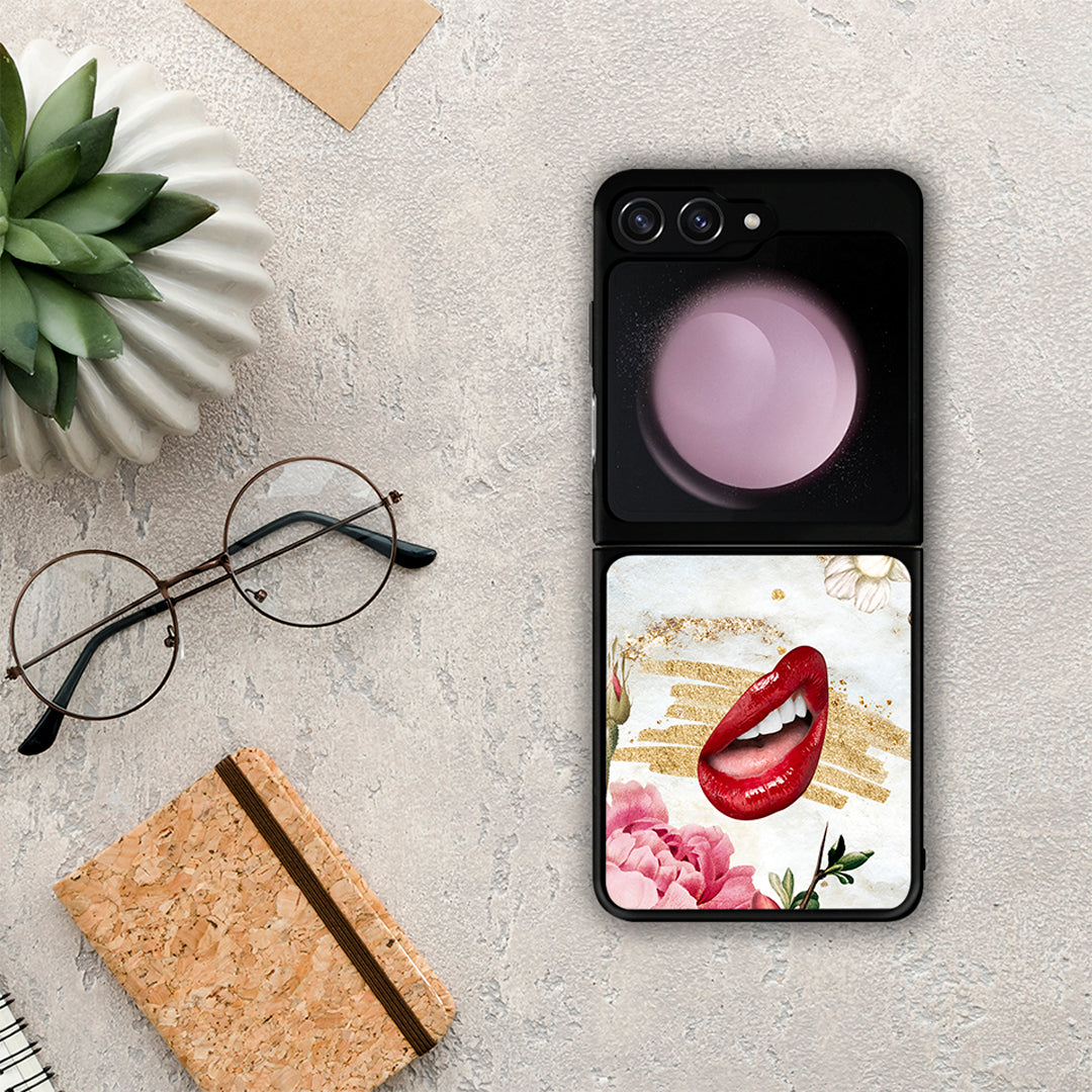 Red Lips - Samsung Galaxy Z Flip5 θήκη