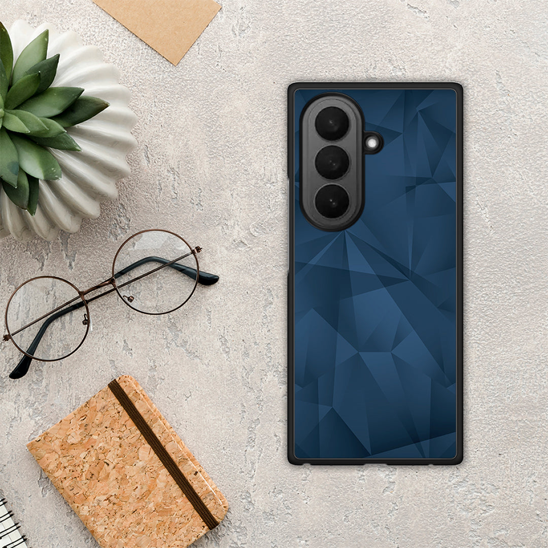 Geometric Blue Abstract - Samsung Galaxy Z Fold7 θήκη