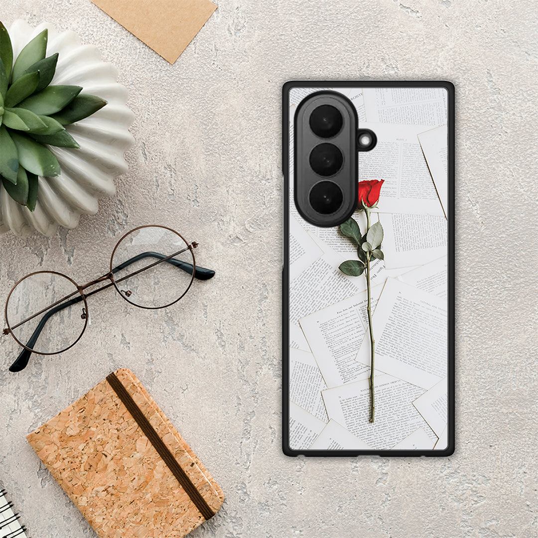 Red Rose - Samsung Galaxy Z Fold7 θήκη