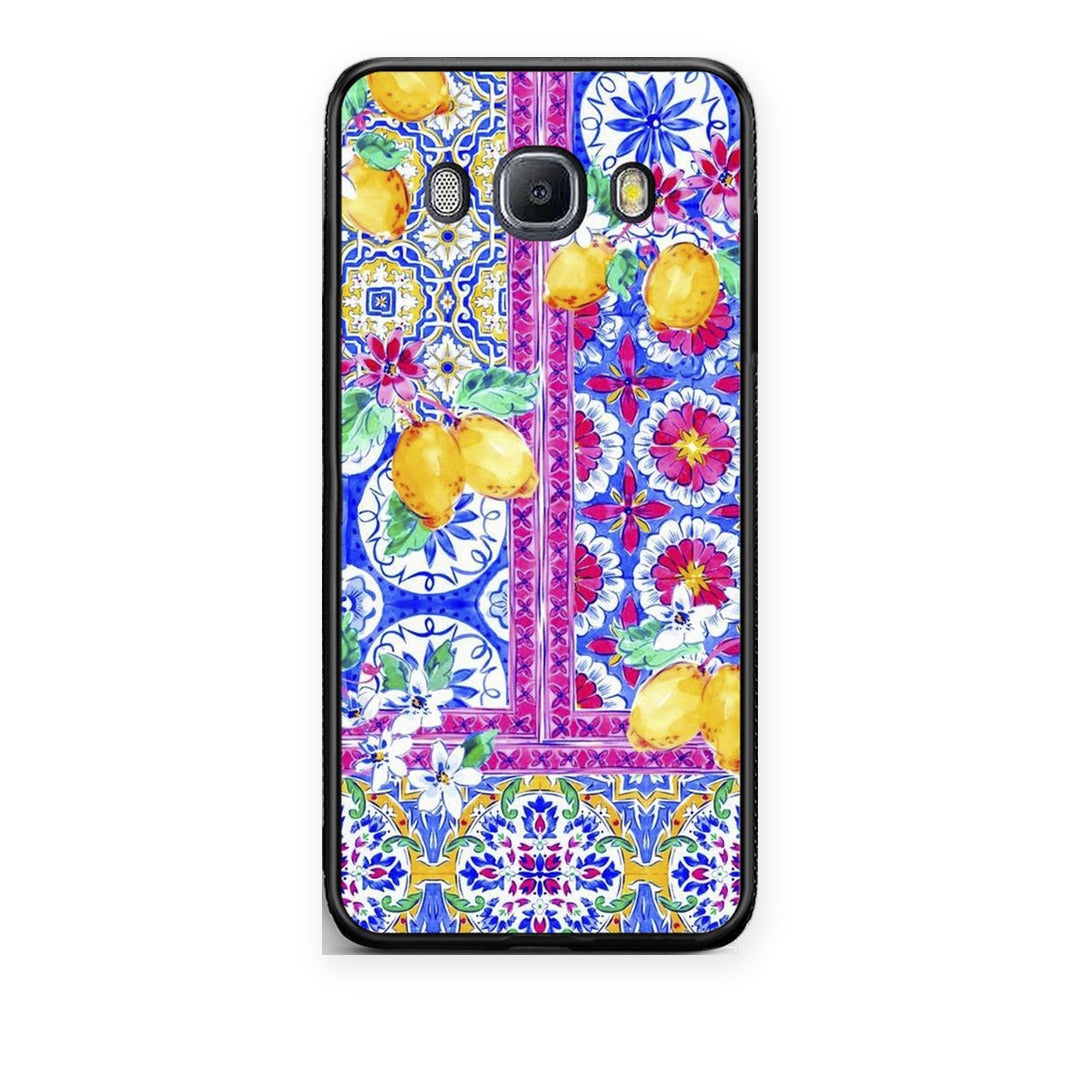 Θήκη Samsung Galaxy J7 2016 Retro Spring από τη Smartfits με σχέδιο στο πίσω μέρος και μαύρο περίβλημα | Samsung Galaxy J7 2016 Retro Spring case with colorful back and black bezels