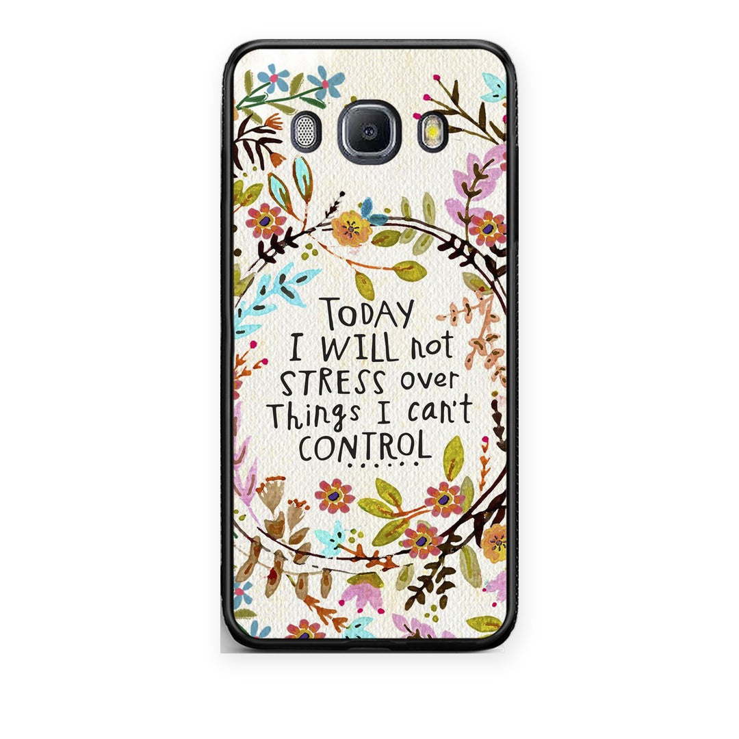 Θήκη Samsung Galaxy J7 2016 Stress Over από τη Smartfits με σχέδιο στο πίσω μέρος και μαύρο περίβλημα | Samsung Galaxy J7 2016 Stress Over case with colorful back and black bezels