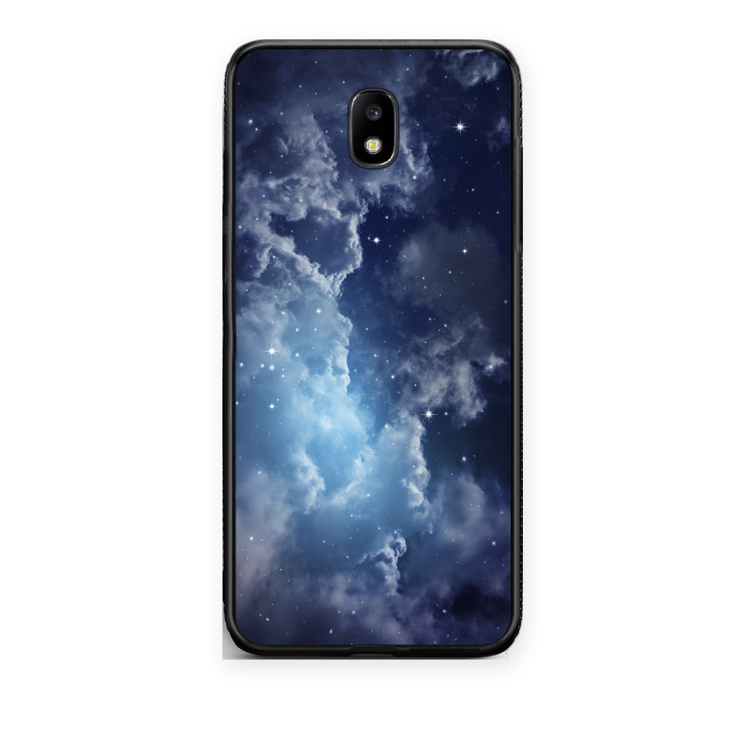Θήκη Samsung Galaxy J7 2017 Galactic Blue Sky από τη Smartfits με σχέδιο στο πίσω μέρος και μαύρο περίβλημα | Samsung Galaxy J7 2017 Galactic Blue Sky case with colorful back and black bezels