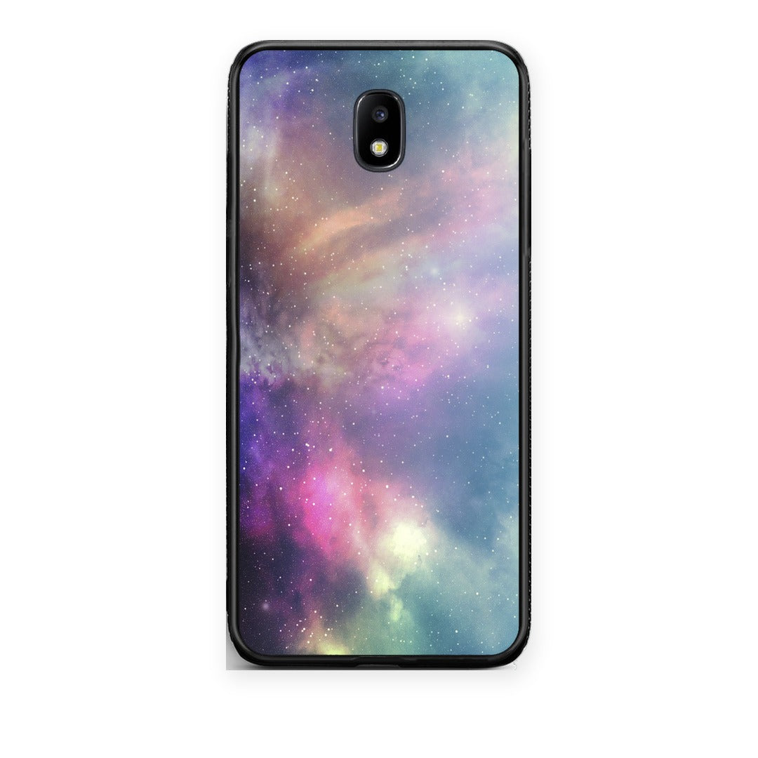 Θήκη Samsung Galaxy J7 2017 Galactic Rainbow από τη Smartfits με σχέδιο στο πίσω μέρος και μαύρο περίβλημα | Samsung Galaxy J7 2017 Galactic Rainbow case with colorful back and black bezels