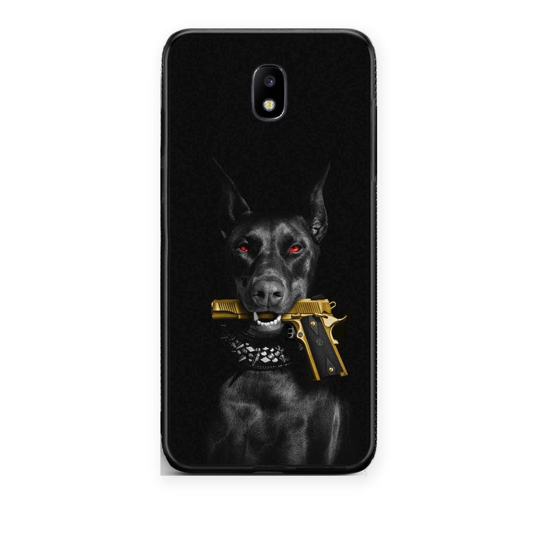 Θήκη Samsung Galaxy J7 2017 Golden Gun από τη Smartfits με σχέδιο στο πίσω μέρος και μαύρο περίβλημα | Samsung Galaxy J7 2017 Golden Gun case with colorful back and black bezels