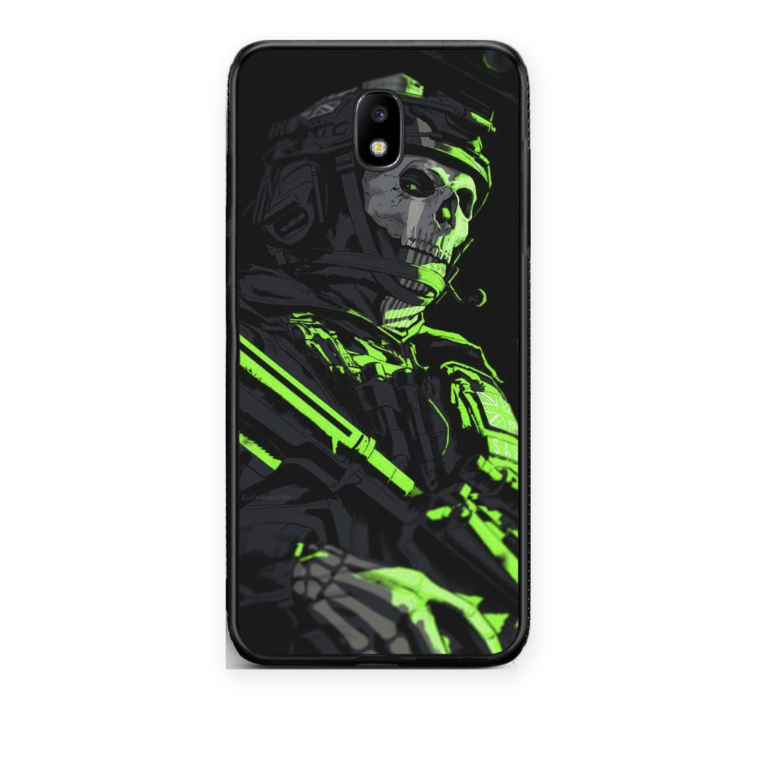 Θήκη Samsung Galaxy J7 2017 Green Soldier από τη Smartfits με σχέδιο στο πίσω μέρος και μαύρο περίβλημα | Samsung Galaxy J7 2017 Green Soldier case with colorful back and black bezels