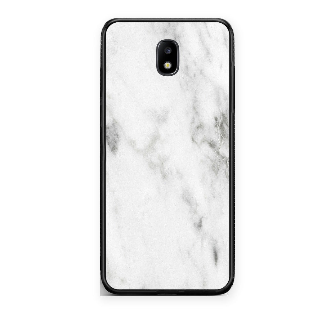 Θήκη Samsung Galaxy J7 2017 Marble White από τη Smartfits με σχέδιο στο πίσω μέρος και μαύρο περίβλημα | Samsung Galaxy J7 2017 Marble White case with colorful back and black bezels