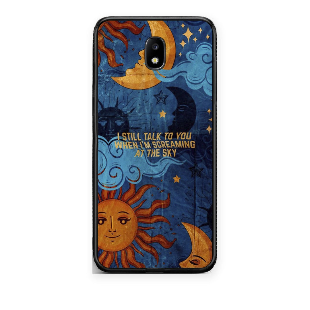 Θήκη Samsung Galaxy J7 2017 Screaming Sky από τη Smartfits με σχέδιο στο πίσω μέρος και μαύρο περίβλημα | Samsung Galaxy J7 2017 Screaming Sky case with colorful back and black bezels