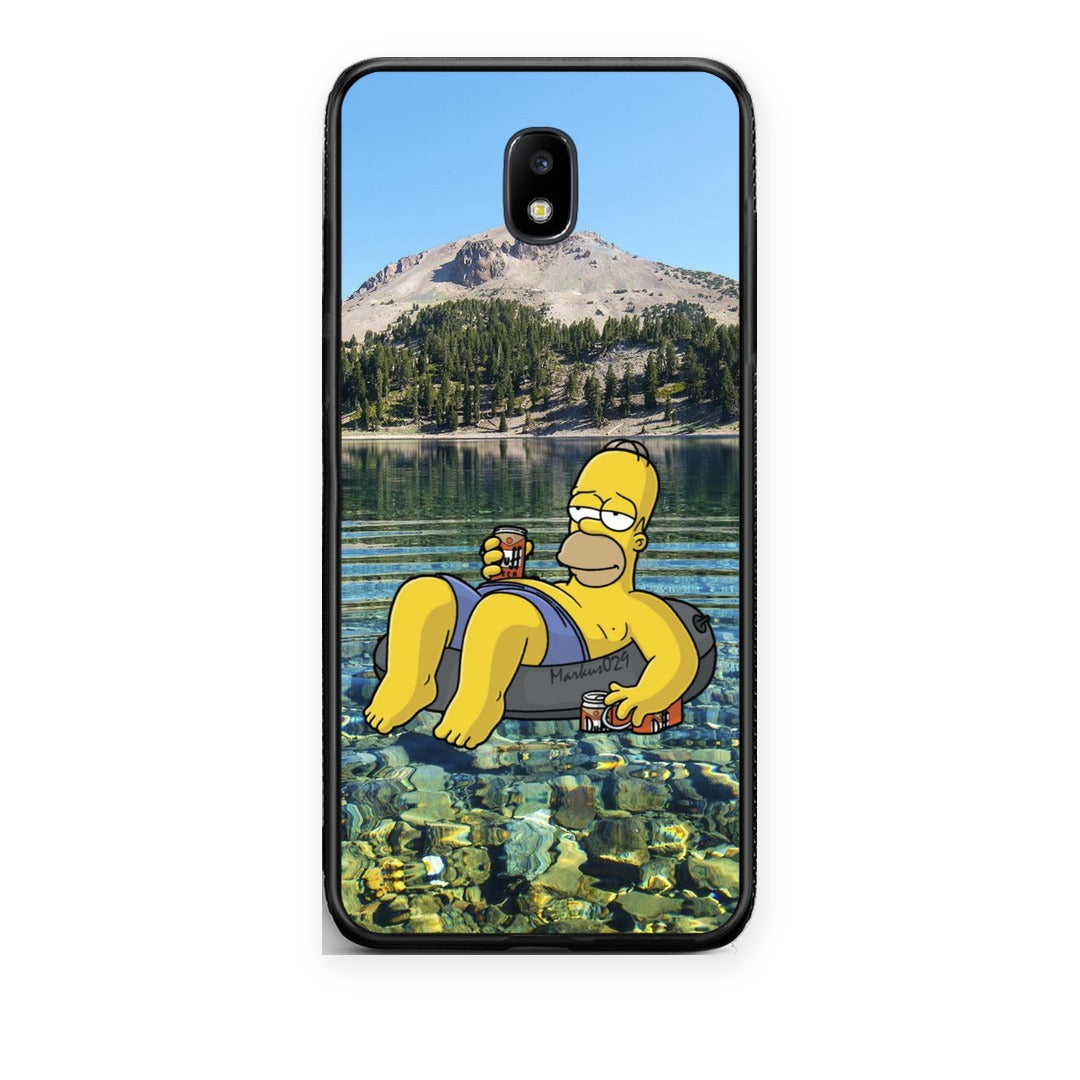 Θήκη Samsung Galaxy J7 2017 Summer Happiness από τη Smartfits με σχέδιο στο πίσω μέρος και μαύρο περίβλημα | Samsung Galaxy J7 2017 Summer Happiness case with colorful back and black bezels
