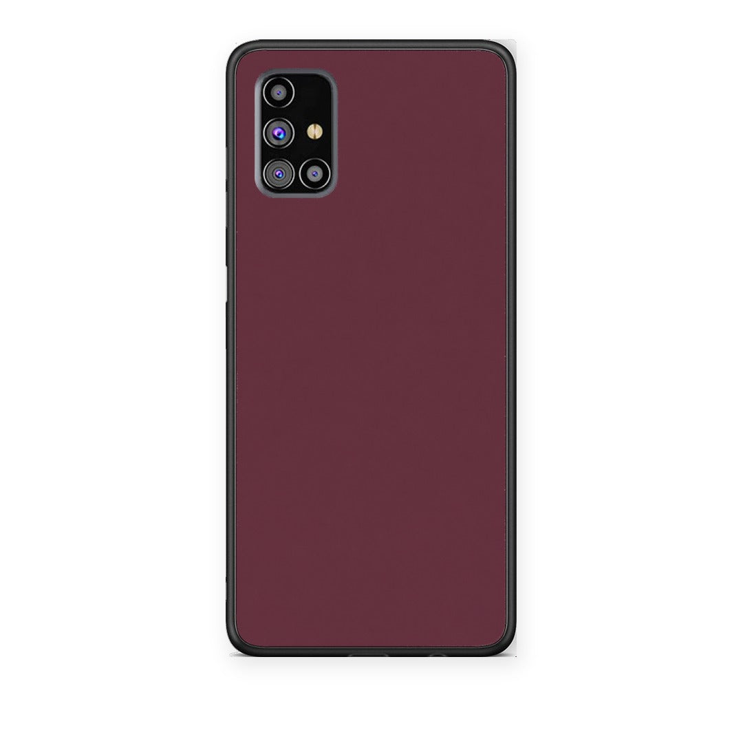 Θήκη Samsung Galaxy M31s Muted Burgundy από τη Smartfits με σχέδιο στο πίσω μέρος και μαύρο περίβλημα | Samsung Galaxy M31s Muted Burgundy case with colorful back and black bezels