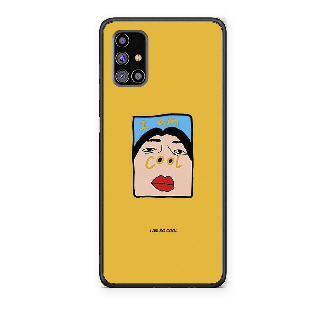 Θήκη Samsung Galaxy M31s So Cool από τη Smartfits με σχέδιο στο πίσω μέρος και μαύρο περίβλημα | Samsung Galaxy M31s So Cool case with colorful back and black bezels