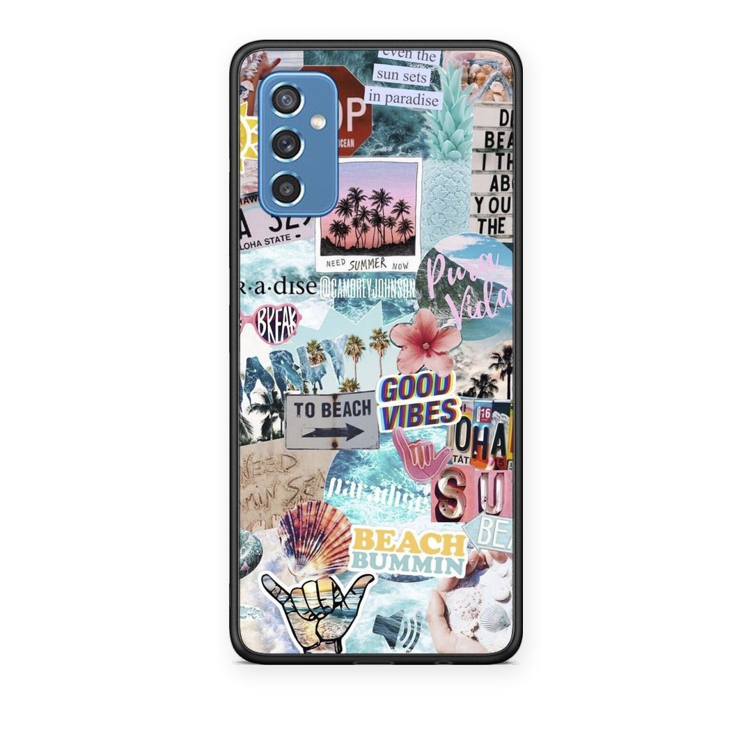 Θήκη Samsung Galaxy M52 5G Summer Vibes από τη Smartfits με σχέδιο στο πίσω μέρος και μαύρο περίβλημα | Samsung Galaxy M52 5G Summer Vibes case with colorful back and black bezels