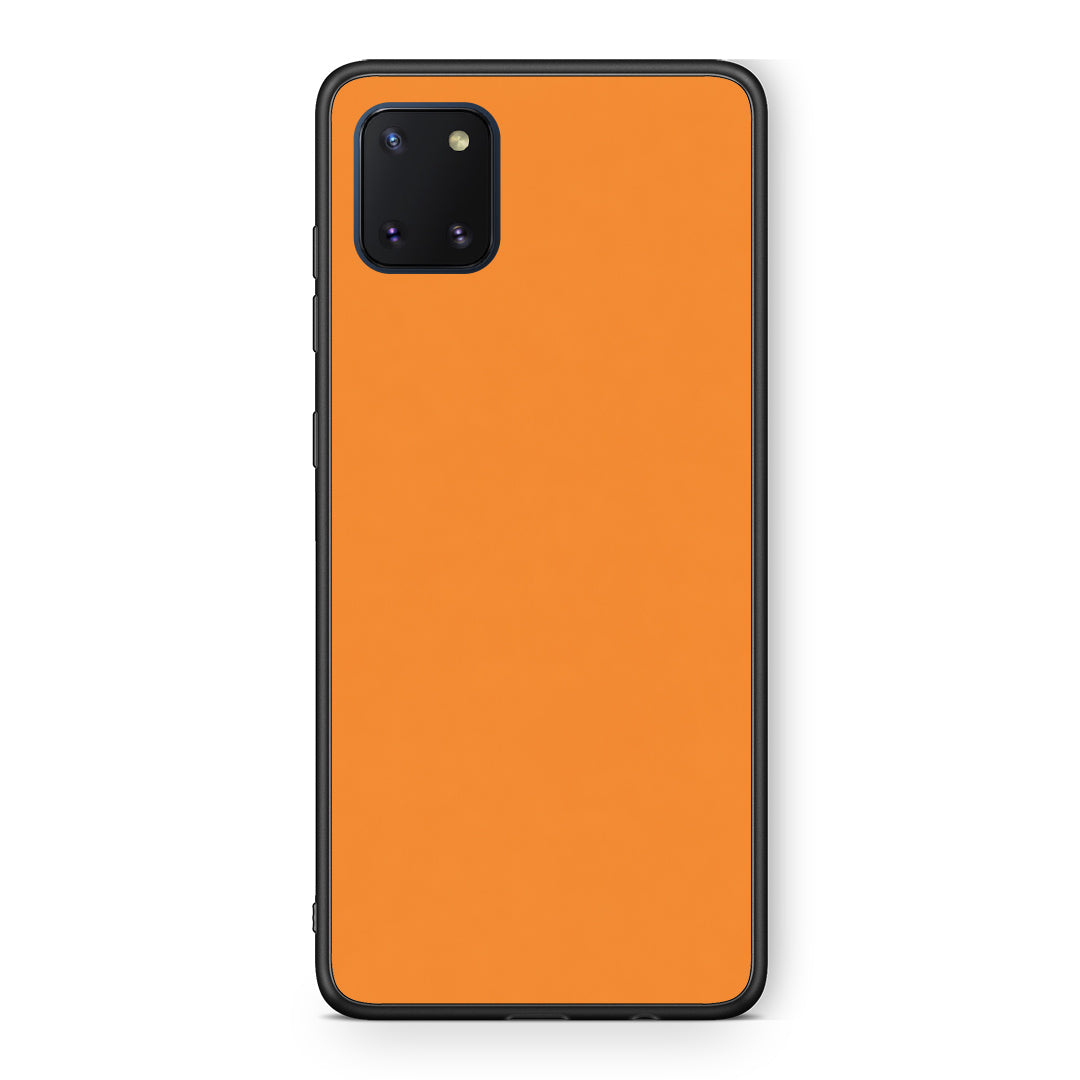 Θήκη Samsung Galaxy Note 10 Lite Tangerine Orange από τη Smartfits με σχέδιο στο πίσω μέρος και μαύρο περίβλημα | Samsung Galaxy Note 10 Lite Tangerine Orange case with colorful back and black bezels