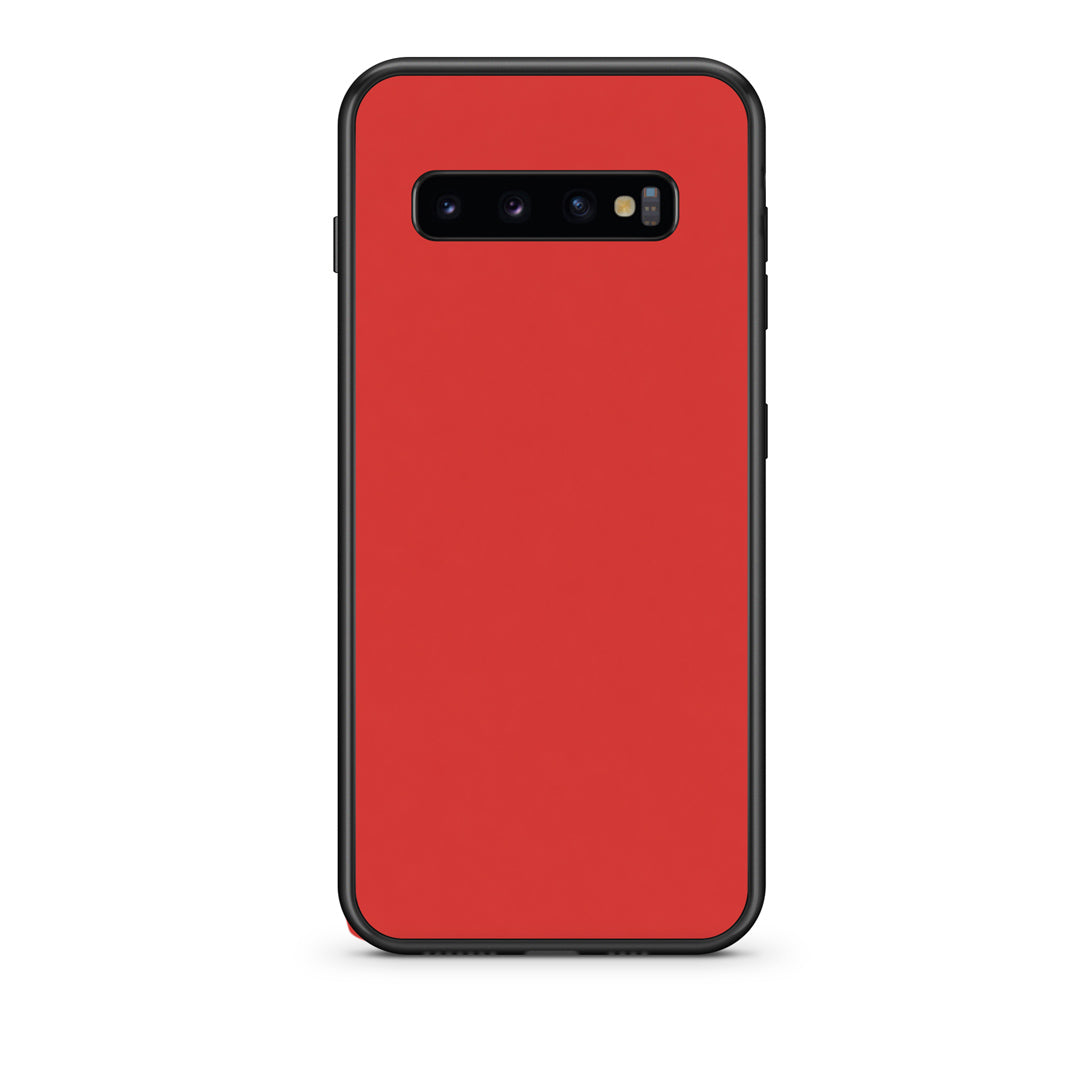 Θήκη Samsung Galaxy S10 Poppy Red από τη Smartfits με σχέδιο στο πίσω μέρος και μαύρο περίβλημα | Samsung Galaxy S10 Poppy Red case with colorful back and black bezels