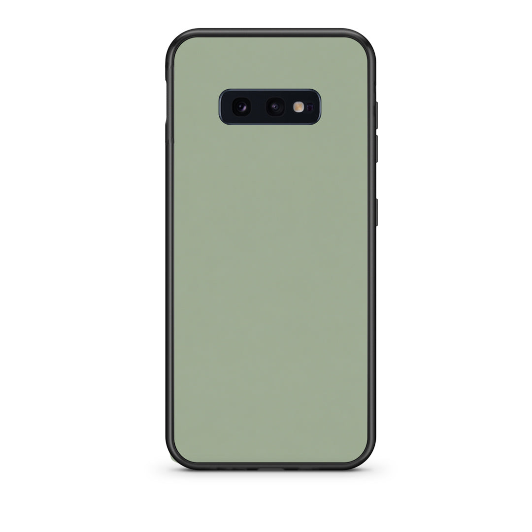 Θήκη Samsung Galaxy S10e Sage Green από τη Smartfits με σχέδιο στο πίσω μέρος και μαύρο περίβλημα | Samsung Galaxy S10e Sage Green case with colorful back and black bezels