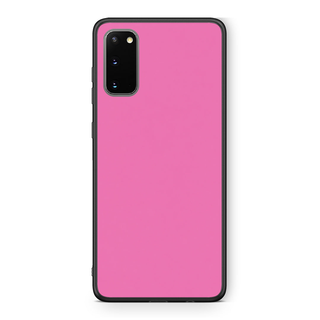 Θήκη Samsung Galaxy S20 Rose Pink από τη Smartfits με σχέδιο στο πίσω μέρος και μαύρο περίβλημα | Samsung Galaxy S20 Rose Pink case with colorful back and black bezels
