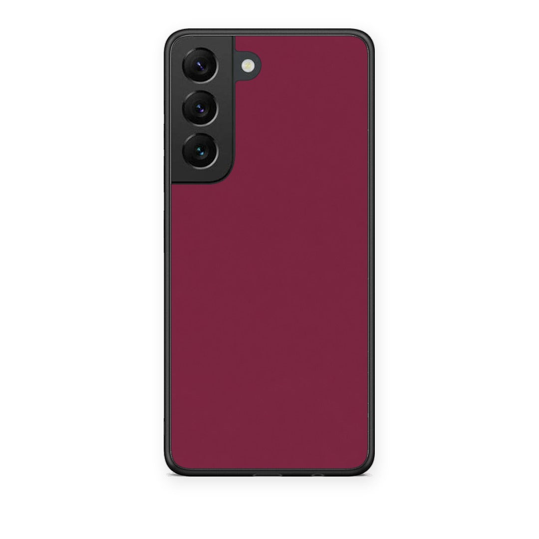 Θήκη Samsung Galaxy S22 Burgundy από τη Smartfits με σχέδιο στο πίσω μέρος και μαύρο περίβλημα | Samsung Galaxy S22 Burgundy case with colorful back and black bezels