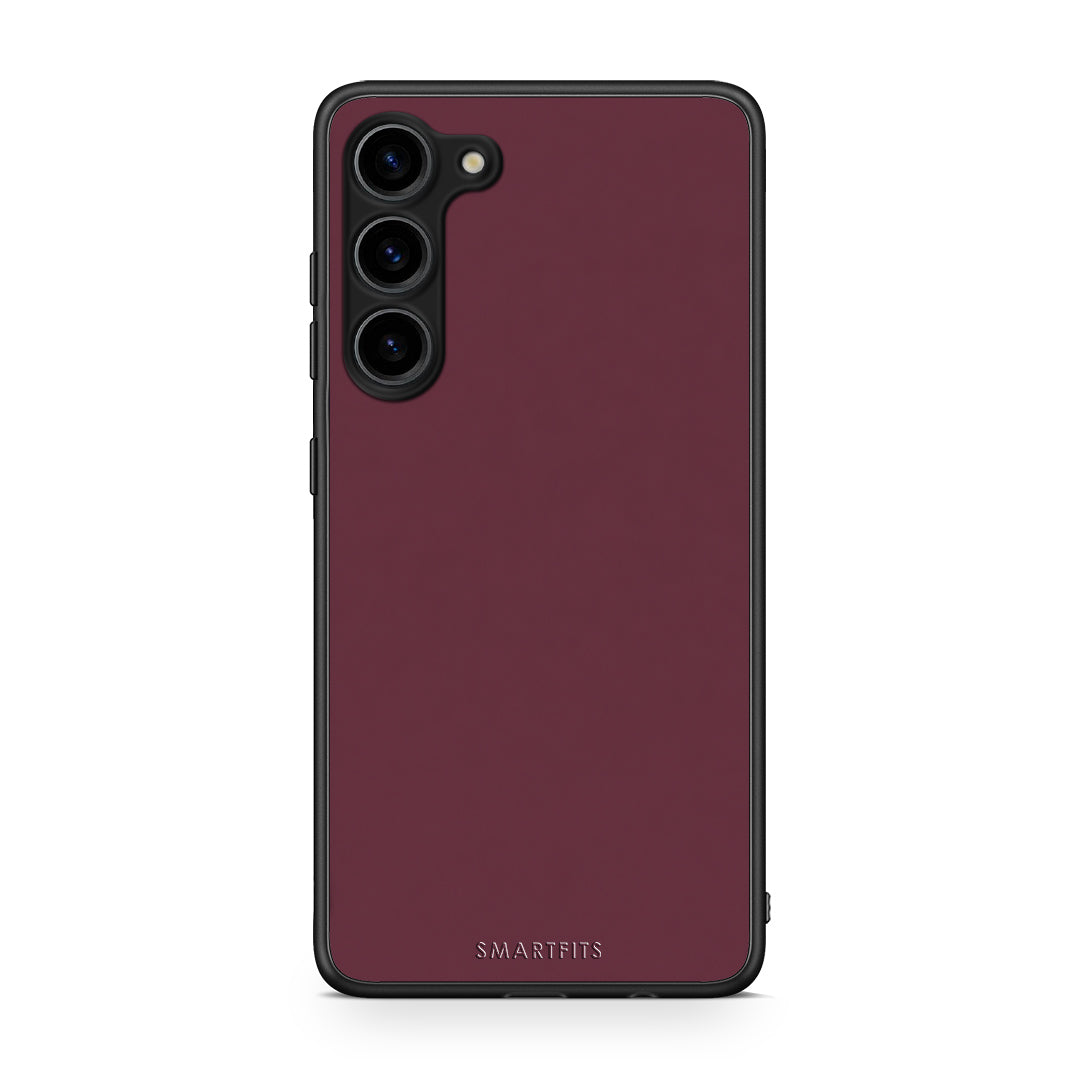 Θήκη Samsung Galaxy S23 Plus Muted Burgundy από τη Smartfits με σχέδιο στο πίσω μέρος και μαύρο περίβλημα | Samsung Galaxy S23 Plus Muted Burgundy case with colorful back and black bezels