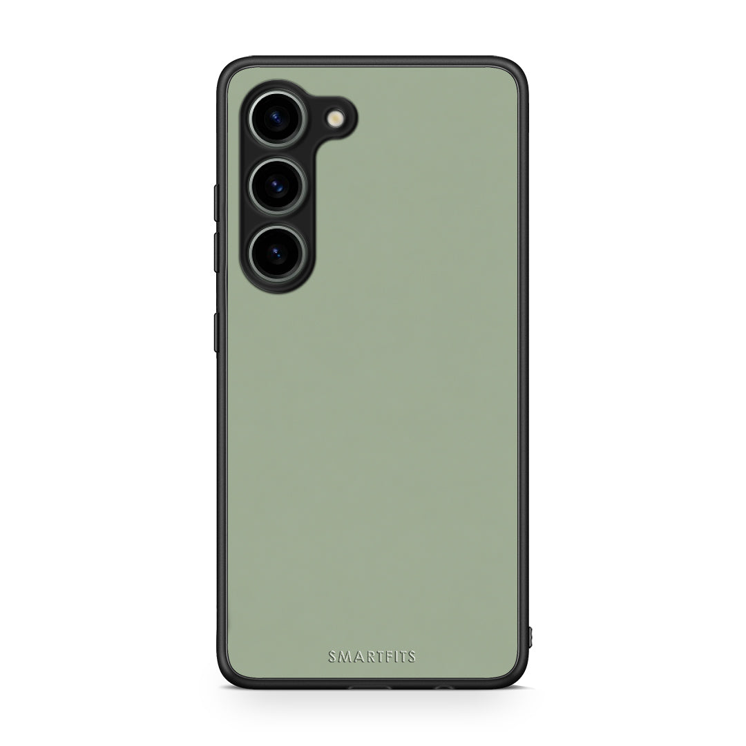 Θήκη Samsung Galaxy S23 Sage Green από τη Smartfits με σχέδιο στο πίσω μέρος και μαύρο περίβλημα | Samsung Galaxy S23 Sage Green case with colorful back and black bezels