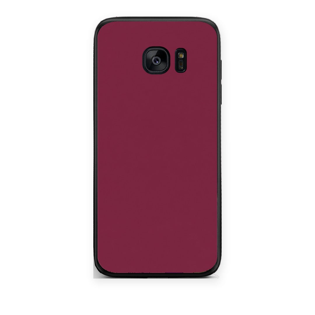 Θήκη Samsung Galaxy S7 Burgundy από τη Smartfits με σχέδιο στο πίσω μέρος και μαύρο περίβλημα | Samsung Galaxy S7 Burgundy case with colorful back and black bezels