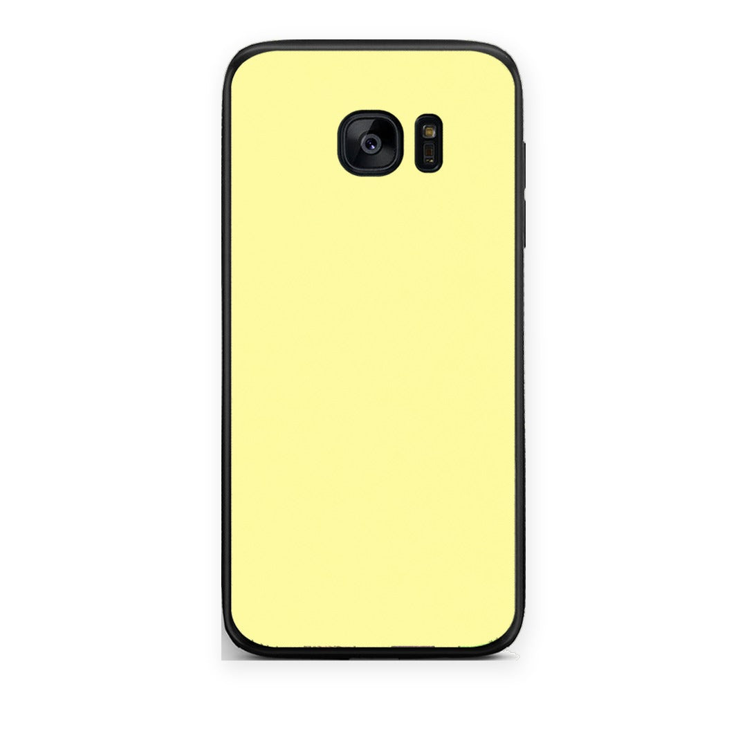 Θήκη Samsung Galaxy S7 Butter Yellow από τη Smartfits με σχέδιο στο πίσω μέρος και μαύρο περίβλημα | Samsung Galaxy S7 Butter Yellow case with colorful back and black bezels