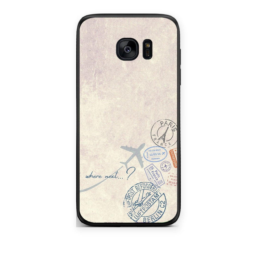 Θήκη Samsung Galaxy S7 Where Next από τη Smartfits με σχέδιο στο πίσω μέρος και μαύρο περίβλημα | Samsung Galaxy S7 Where Next case with colorful back and black bezels