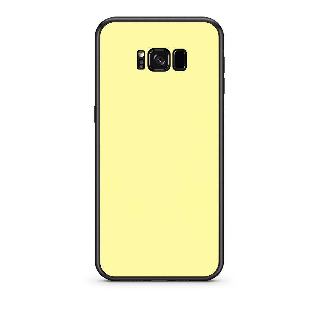 Θήκη Samsung Galaxy S8 Butter Yellow από τη Smartfits με σχέδιο στο πίσω μέρος και μαύρο περίβλημα | Samsung Galaxy S8 Butter Yellow case with colorful back and black bezels