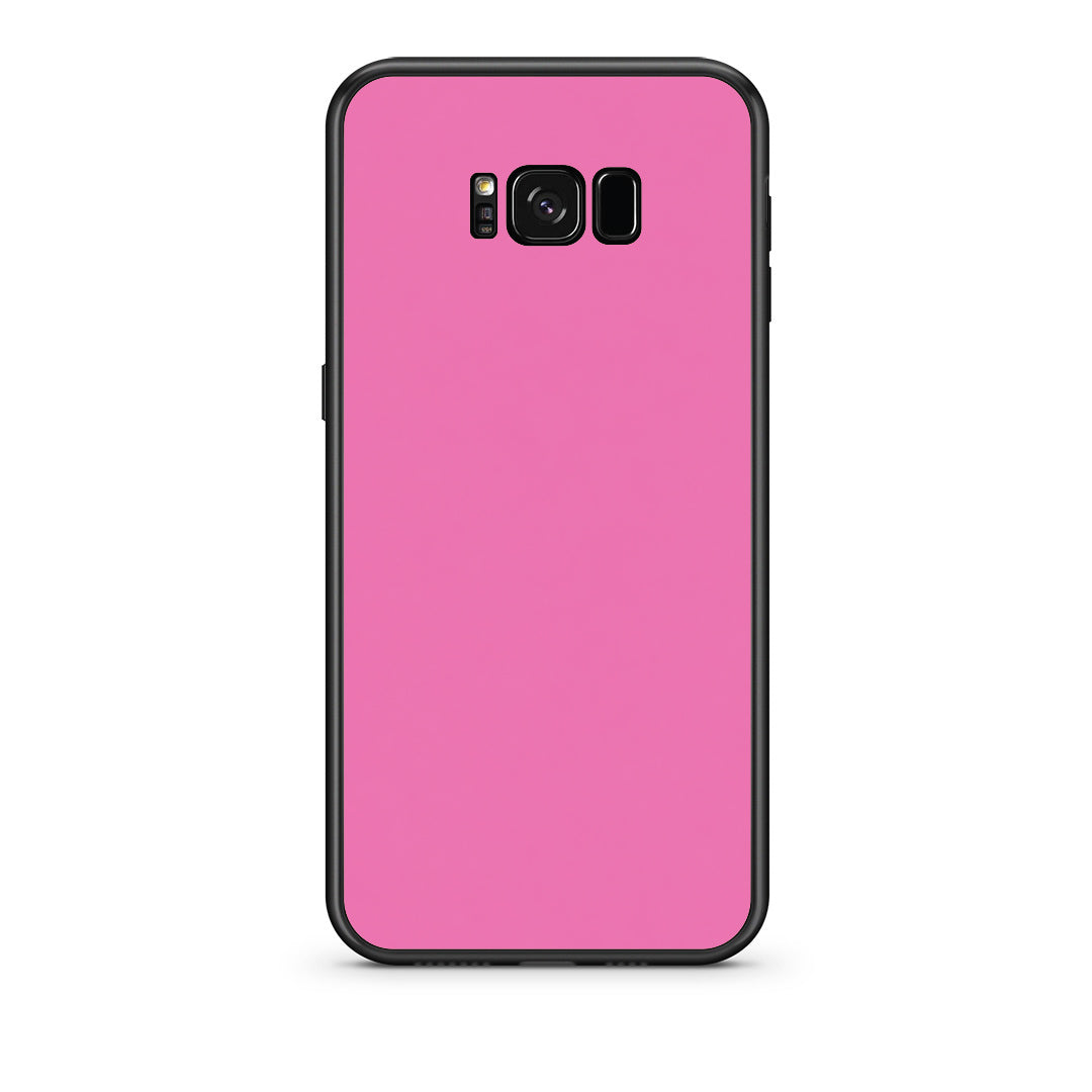 Θήκη Samsung Galaxy S8 Rose Pink από τη Smartfits με σχέδιο στο πίσω μέρος και μαύρο περίβλημα | Samsung Galaxy S8 Rose Pink case with colorful back and black bezels