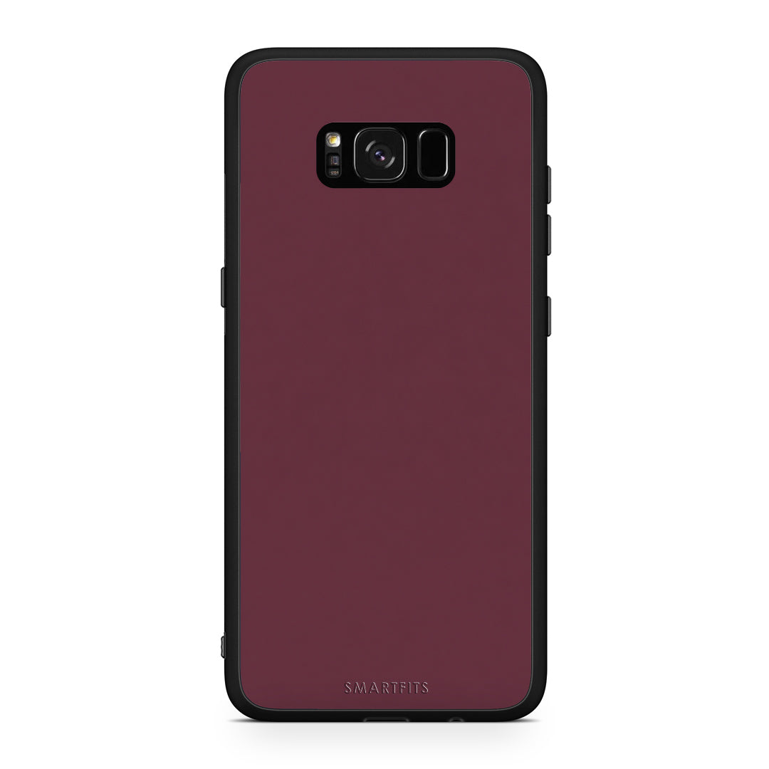Θήκη Samsung Galaxy S8+ Muted Burgundy από τη Smartfits με σχέδιο στο πίσω μέρος και μαύρο περίβλημα | Samsung Galaxy S8+ Muted Burgundy case with colorful back and black bezels
