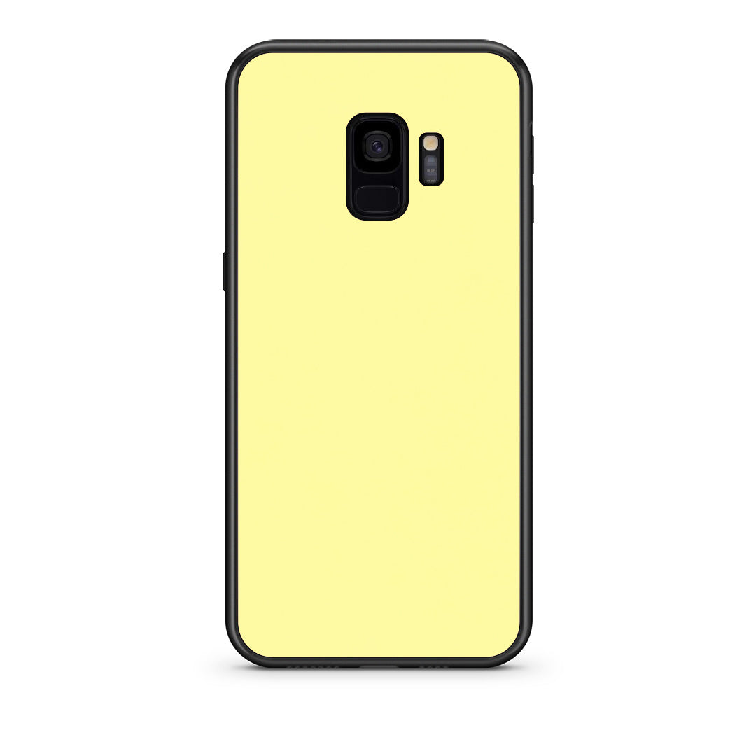 Θήκη Samsung Galaxy S9 Butter Yellow από τη Smartfits με σχέδιο στο πίσω μέρος και μαύρο περίβλημα | Samsung Galaxy S9 Butter Yellow case with colorful back and black bezels