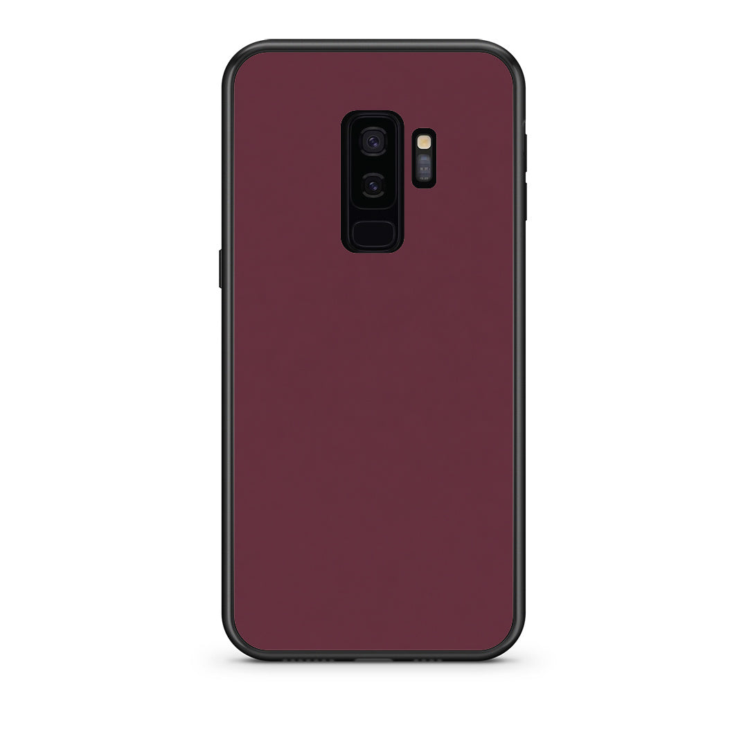 Θήκη Samsung Galaxy S9+ Muted Burgundy από τη Smartfits με σχέδιο στο πίσω μέρος και μαύρο περίβλημα | Samsung Galaxy S9+ Muted Burgundy case with colorful back and black bezels