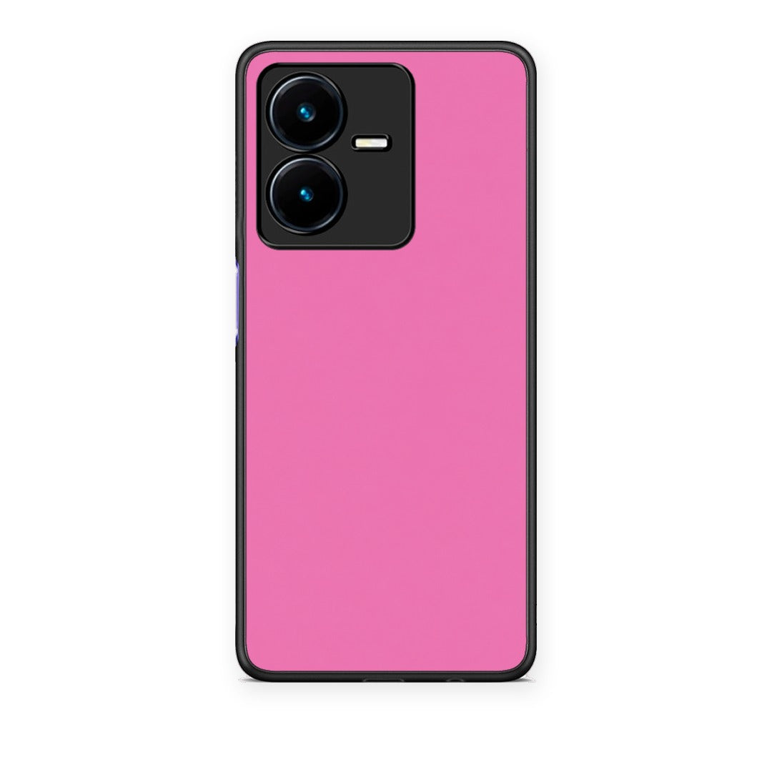 Θήκη Vivo Y22 Rose Pink από τη Smartfits με σχέδιο στο πίσω μέρος και μαύρο περίβλημα | Vivo Y22 Rose Pink case with colorful back and black bezels