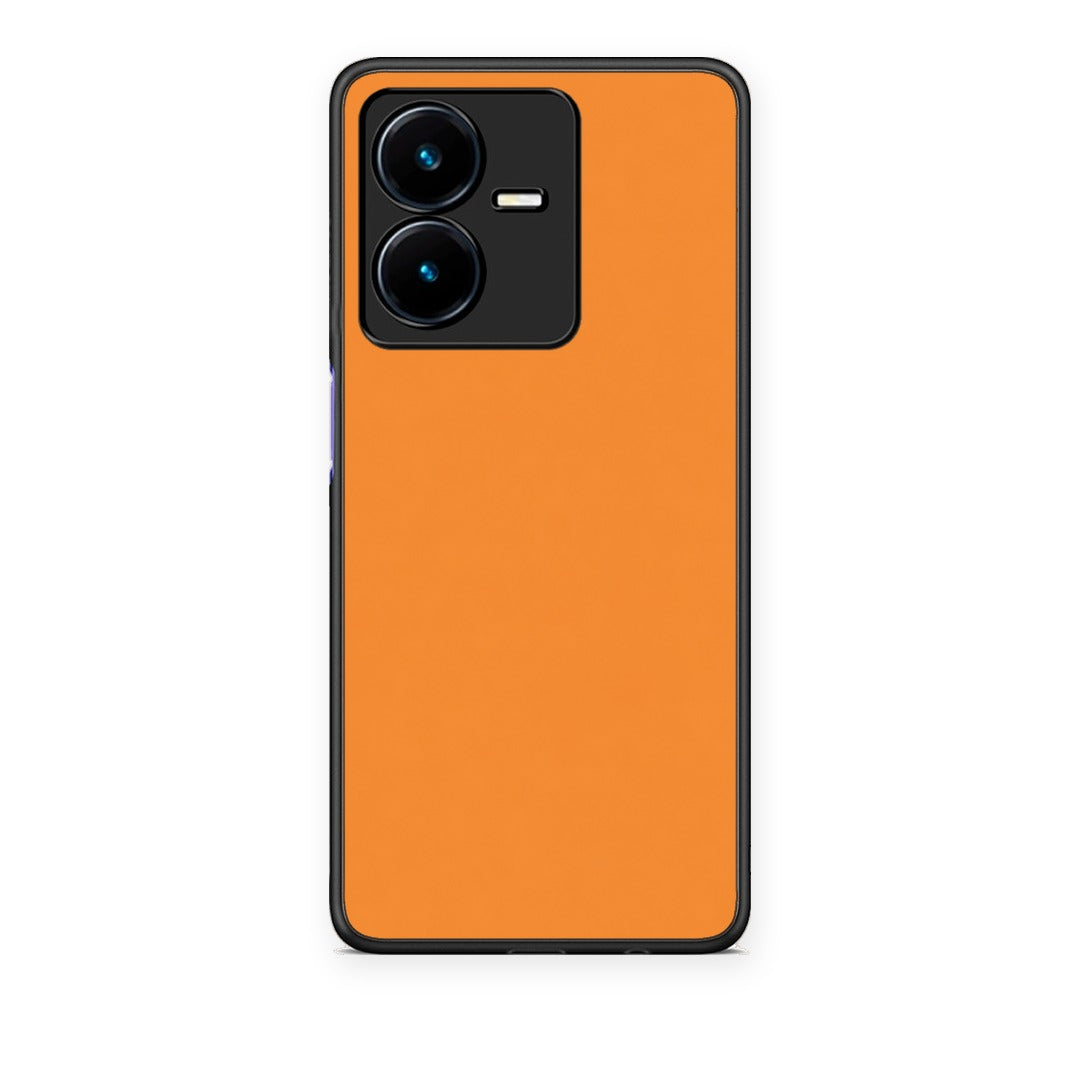 Θήκη Vivo Y22 Tangerine Orange από τη Smartfits με σχέδιο στο πίσω μέρος και μαύρο περίβλημα | Vivo Y22 Tangerine Orange case with colorful back and black bezels