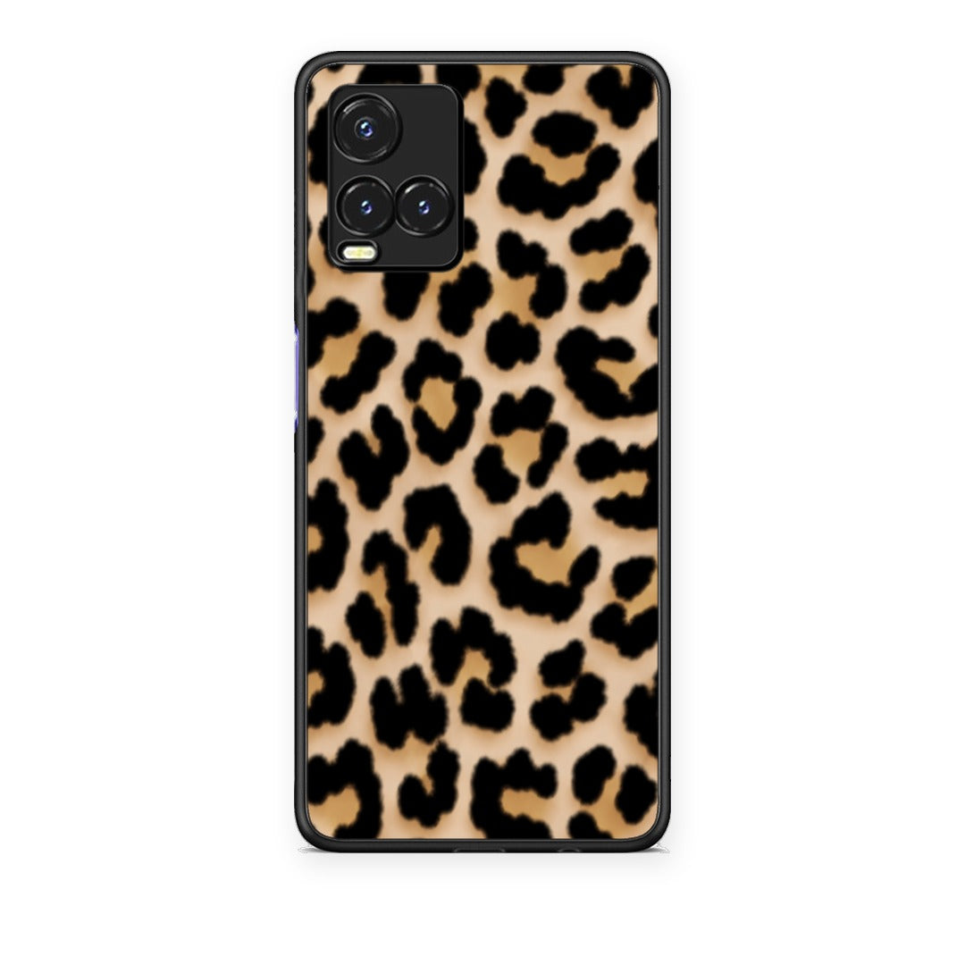 Θήκη Vivo Y33s / Y21s / Y21 Leopard Print Tan Small από τη Smartfits με σχέδιο στο πίσω μέρος και μαύρο περίβλημα | Vivo Y33s / Y21s / Y21 Leopard Print Tan Small case with colorful back and black bezels