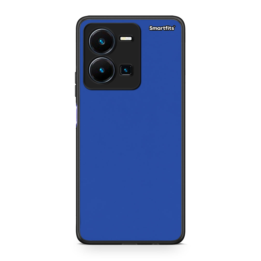 Θήκη Vivo Y22s / Y35 4G Royal Blue από τη Smartfits με σχέδιο στο πίσω μέρος και μαύρο περίβλημα | Vivo Y22s / Y35 4G Royal Blue case with colorful back and black bezels