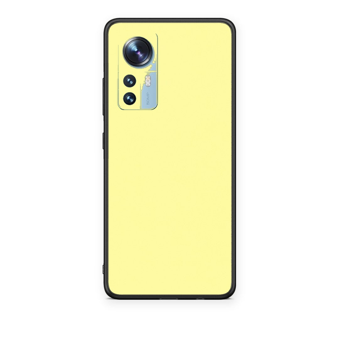 Θήκη Xiaomi 12 / 12X 5G Butter Yellow από τη Smartfits με σχέδιο στο πίσω μέρος και μαύρο περίβλημα | Xiaomi 12 / 12X 5G Butter Yellow case with colorful back and black bezels