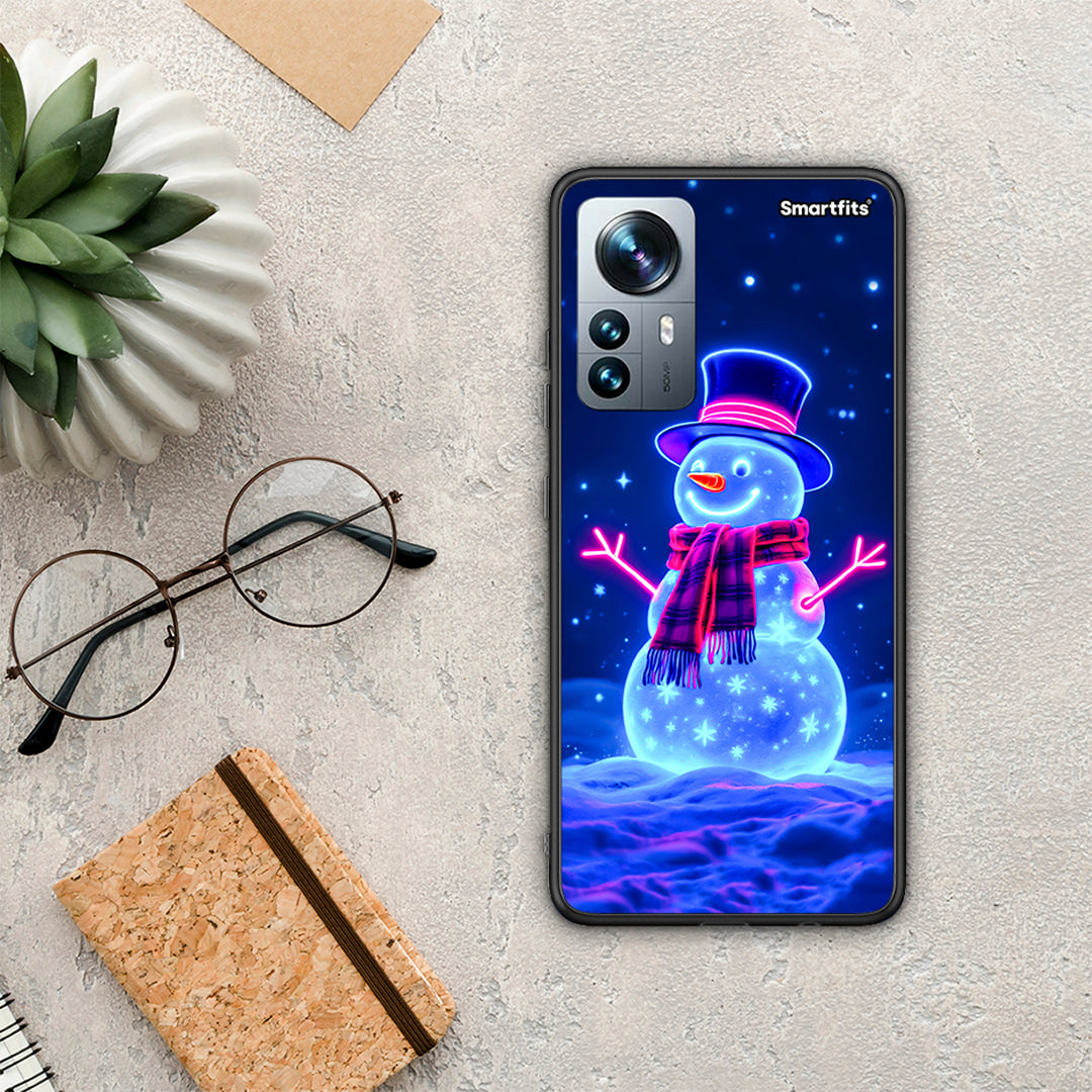 Christmas Neon Snowman - Xiaomi 12 Pro θήκη