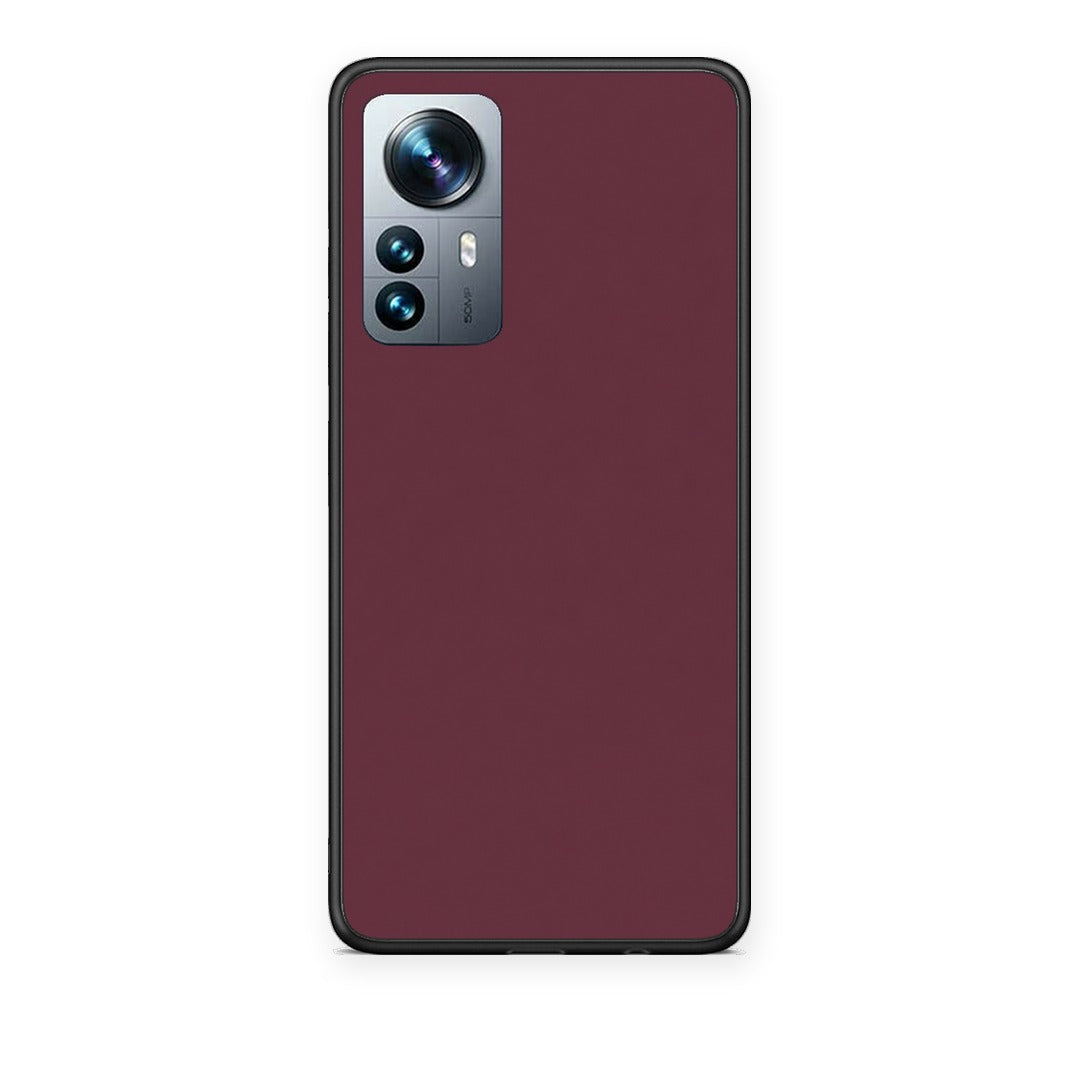 Θήκη Xiaomi 12 Pro Muted Burgundy από τη Smartfits με σχέδιο στο πίσω μέρος και μαύρο περίβλημα | Xiaomi 12 Pro Muted Burgundy case with colorful back and black bezels