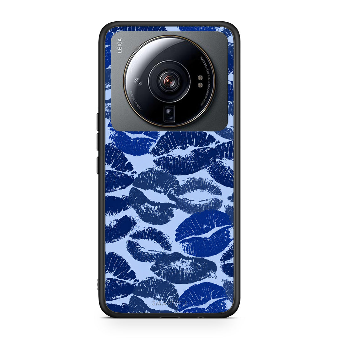 Θήκη Xiaomi 12S Ultra Blue Lipstick Kisses από τη Smartfits με σχέδιο στο πίσω μέρος και μαύρο περίβλημα | Xiaomi 12S Ultra Blue Lipstick Kisses case with colorful back and black bezels