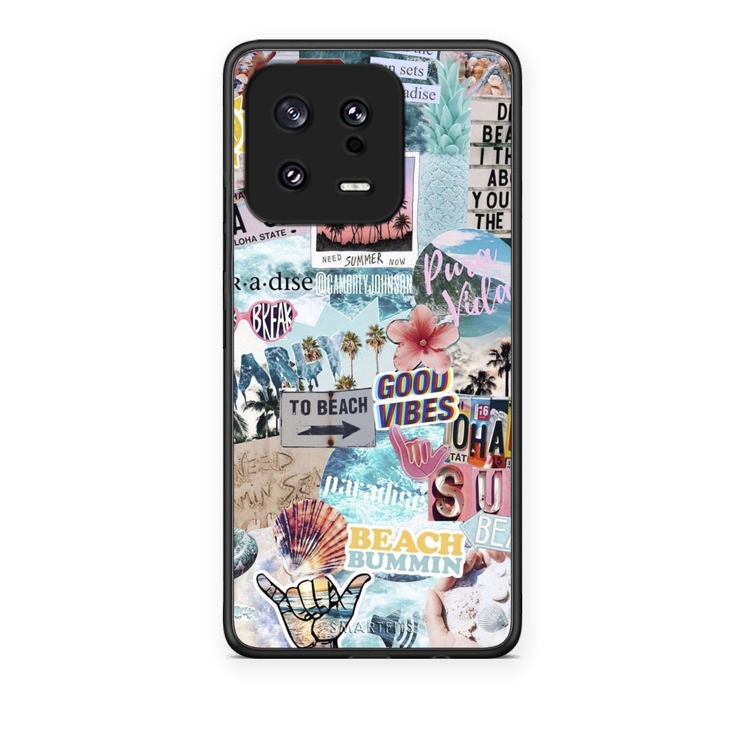 Θήκη Xiaomi 13 Summer Vibes από τη Smartfits με σχέδιο στο πίσω μέρος και μαύρο περίβλημα | Xiaomi 13 Summer Vibes case with colorful back and black bezels
